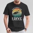 Diverintage Ocean Diver I Dive Camiseta unisex Regalos divertidos