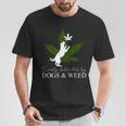 Dog And Weed ファニーマリファナtシャツ Tシャツ 面白い贈り物