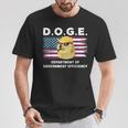 Doge 政府効率省 トランプ柴犬 Tシャツ 面白い贈り物