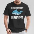 Dolphinately Happy ドルフィンズ イルカ 哺乳類 海 Dolphin ドルフィン Tシャツ 面白い贈り物