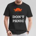 Don't Panic Rustacean Ferris The Crab Rustプログラミング Tシャツ 面白い贈り物