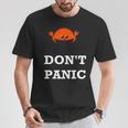 Don't Panic Rustacean Ferris The Crab Rustプログラミング 長袖tシャツ Tシャツ 面白い贈り物