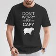 Don't Worry Be Capy カピバラ 心配しないで カピー カピバラ齧歯類愛好家 Tシャツ 面白い贈り物