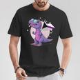 Drapeau Demisexuel Dinosaure T-Rex Demisexuel Pride Drapeau T-Shirt Cadeaux drôles
