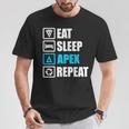Eatleep Apex リピートシャツ 面白いモチベーションギフト Tシャツ 面白い贈り物