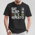 Eatleepolve Repeat キューブゲーム ルービックtシャツ Tシャツ 面白い贈り物