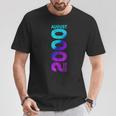 Edición Limitada Agosto 2000 Año 2000 Retro 2000 Camiseta unisex Regalos divertidos