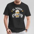 El Beber Me Llama Frase Divertida Amantes De La Cerveza In Mangas Camiseta unisex Regalos divertidos