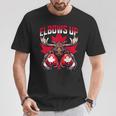 Elbows Up Canada ボクシング ムース メープルリーフ カナダの誇り Tシャツ 面白い贈り物