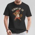 Elbows Up Eh Beaver ベースボール ファニーカナダデー Tシャツ 面白い贈り物