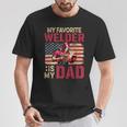 My Favorite Welder Is My Dad Father's Day Family Proud Job T-Shirt Personalized Gifts