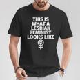 Feminista Lesbiana Es Del Orgullo Gay In Mangas Camiseta unisex Regalos divertidos