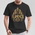 Flamenco スパニッシュギター フラメンコギターアート Tシャツ 面白い贈り物