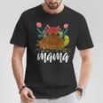 Floral Turtle Mom & Baby Mama Animal Mother's Day Turtles T-Shirt Unique Gifts