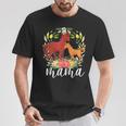 Flowers Mom Horse & Baby Horse Animal Mama Mother's Day T-Shirt Unique Gifts