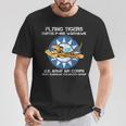 Flying Tigers カーティス P-40B ウォーホーク 第二次世界大戦 飛行機 Tシャツ 面白い贈り物