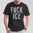 Fuck Ice プロテスト&レジストサポート移民 Tシャツ 面白い贈り物