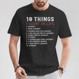 10 Things I Want In My Life ウイスキー Loves Whiskey Tシャツ 面白い贈り物