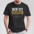 Brew City ミルウォーキー ウィスコンシン州 Tシャツ 面白い贈り物