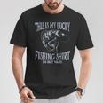 Dad My Lucky Fishing Do Not Wash Fishing Fishing Tシャツ 面白い贈り物