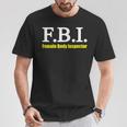 メンズ Fbi Female Body Inspector Meme Novelty Apparel Tシャツ 面白い贈り物