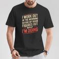 Gym Workout Weightlifting Humor Fitness Training Gear Tシャツ 面白い贈り物