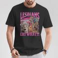 Lesbians Cat Owner Lesbians Eat What Tシャツ 面白い贈り物