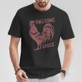 Pets Awesome Sauce With Picture Of Rooster T-Shirt Unique Gifts