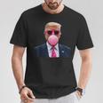 Pop Trump Pink Bubble Gumintage Trump Pink Glasses Tシャツ 面白い贈り物