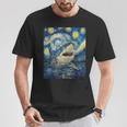 Shark Van Gogh Style Starry Night T-Shirt Personalized Gifts