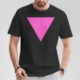 Gay Pride Upside Down Pink Triangle Tシャツ 面白い贈り物