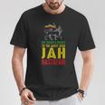 Give Thanks & Praises Jah Rastafari レゲエ ラスタ ウェア Tシャツ 面白い贈り物