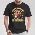 Going Bananas On The Drums 面白いドラム演奏 猿 Tシャツ 面白い贈り物