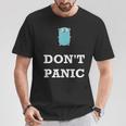 Golang Gopher プログラミング ユーモア Don't Panic Coding Developer Tシャツ 面白い贈り物