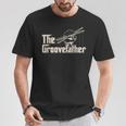 Groovefather ビンテージドラム ドラミング バンドドラマー Tシャツ 面白い贈り物