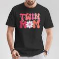Groovy Twin Mama Mother's Day For New Mom Of Twins T-Shirt Unique Gifts