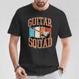 Guitarquad マッチング レトロ ヴィンテージスタイル ギターバンド Tシャツ 面白い贈り物