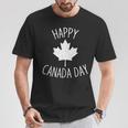 Happy Canada Day クールデザイン カナダメープルレディース メンズ キッズ Tシャツ 面白い贈り物