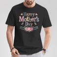 Happy Mother's Day 2025 Cute Wildflowers For Mom Grandma T-Shirt Unique Gifts