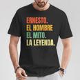 Hombre Nombre Ernesto Cumpleaños Regalo Años Divertido Decoración Camiseta unisex Regalos divertidos