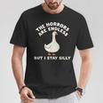 Horrors Are Endless But Itayilly Goose Friends ミームギフト Tシャツ 面白い贈り物