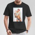 Hot Girl On 男性用 Ice Pop Pinup 2 Tシャツ 面白い贈り物