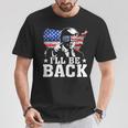 I'll Be Back Trump 2024 アメリカ大統領選挙トランプ Tシャツ 面白い贈り物