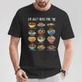 I'm Just Here For The Filipino Food トラディショナルピノイフード Tシャツ 面白い贈り物