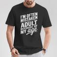 I'm Often Mistaken For An Adult Because Of My Age Tシャツ 面白い贈り物