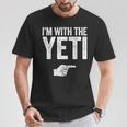 I'm With The Yeti お揃いのyetiコスチュームシャツ Tシャツ 面白い贈り物