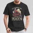 Ich Genieße Das Leben Inollen Zügen 通勤鉄道 Tシャツ 面白い贈り物