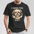 Ihih Tzu Not おもしろシーズー犬 Tシャツ 面白い贈り物