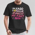 Inappropriate Please Tongue Punch Cringe Women T-Shirt Unique Gifts