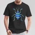 Insecto De Escarabajoerde Azul Con Gorgojo Bonito Y Realista Para Niños Camiseta unisex Regalos divertidos